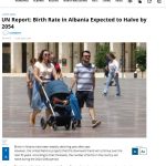 Albania’s population is declining due to immigration and a low birth rate