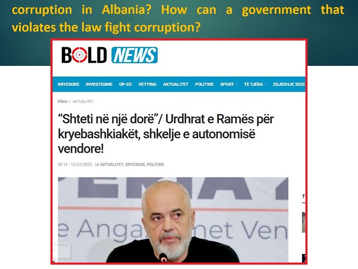 A corrupt government does not fight corruption